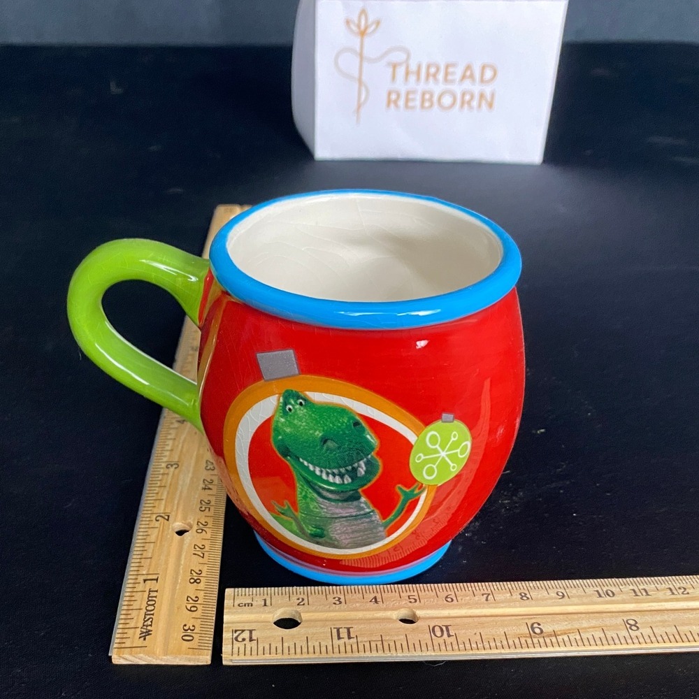 Disney Pixar Toy Story Woody Rex Ceramic Coffee Mug Cup Collectible